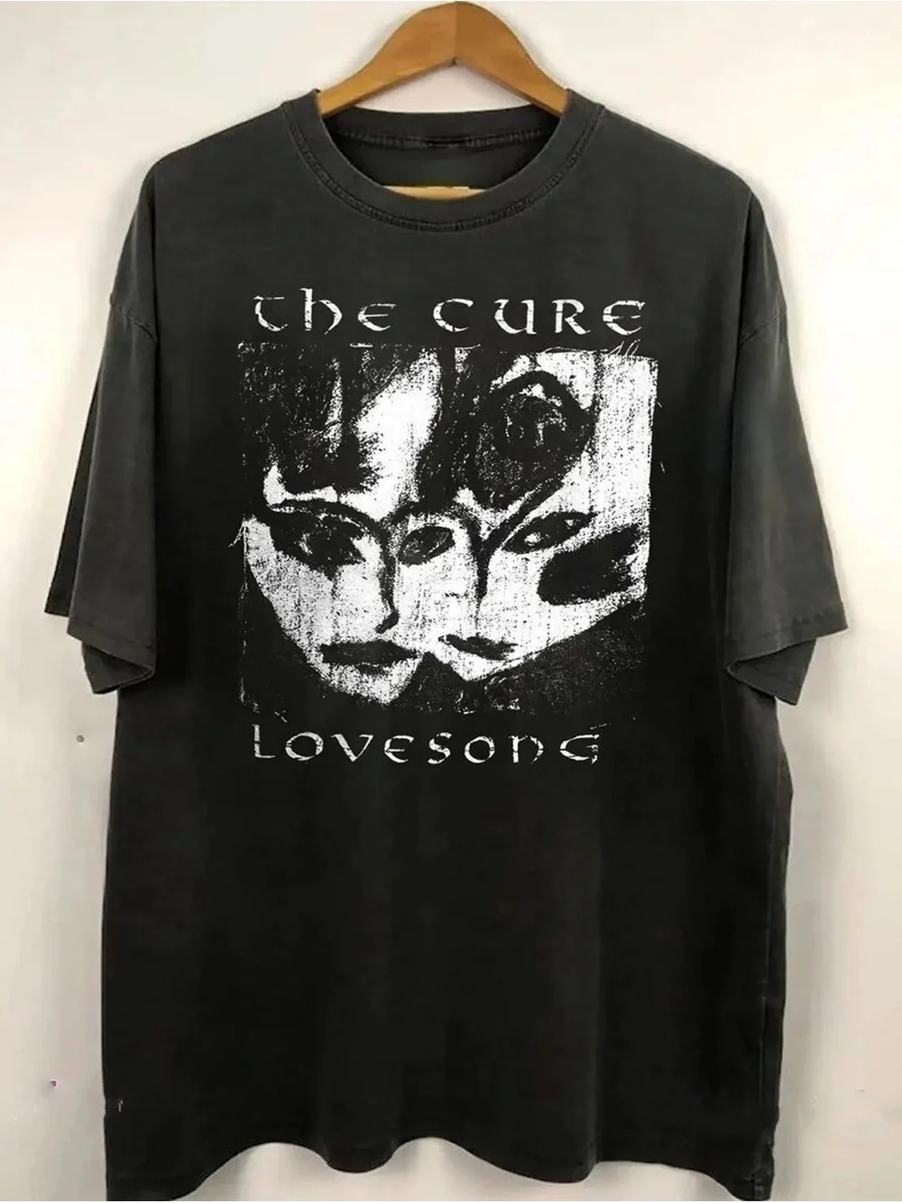 The Cure Lovesong Graphic Tee - Charcoal Black - Picture 2 of 2